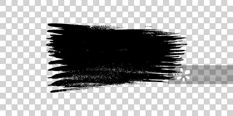 白色背景上的黑色笔触图片素材