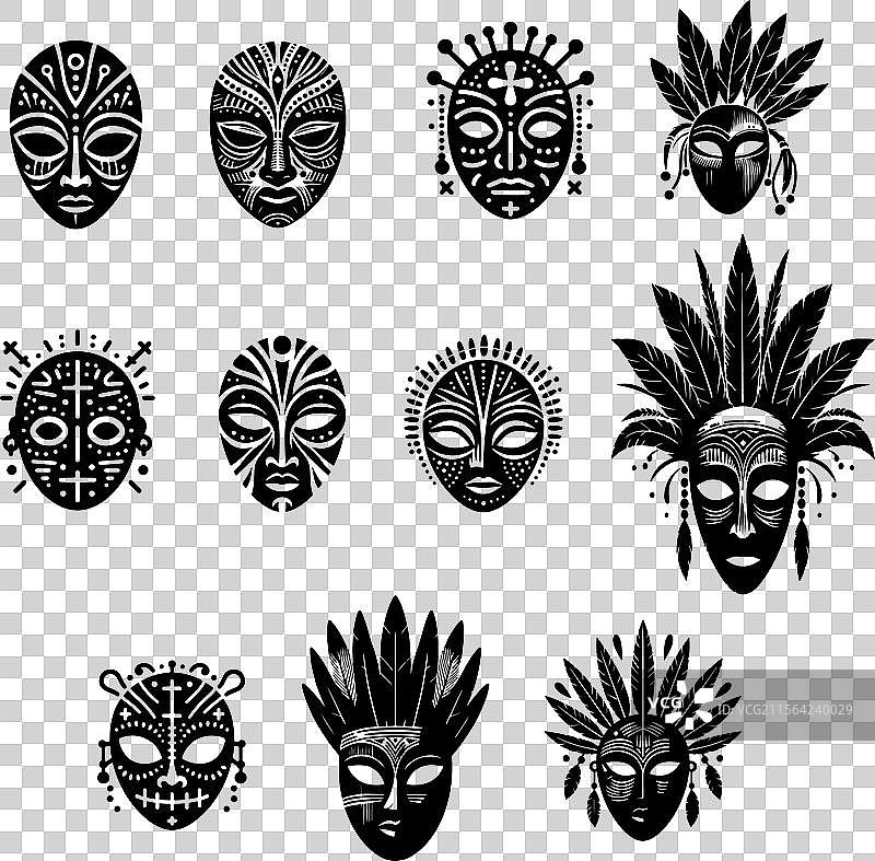 非洲面具图片素材