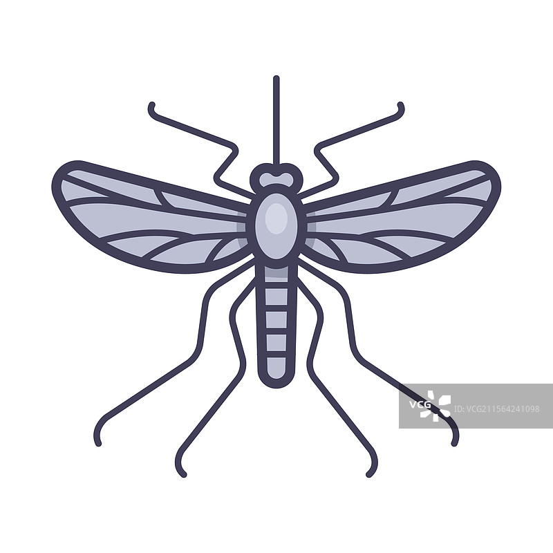 蚊子图标，孤立的标志符号图片素材