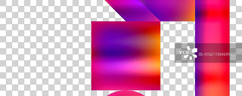 霓虹色彩的几何形状图片素材