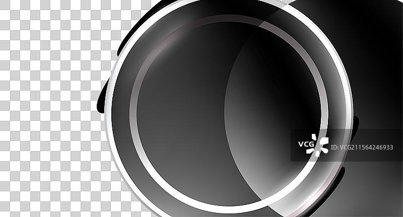 霓虹玻璃圆圈，留白供您填写文本或其他内容图片素材