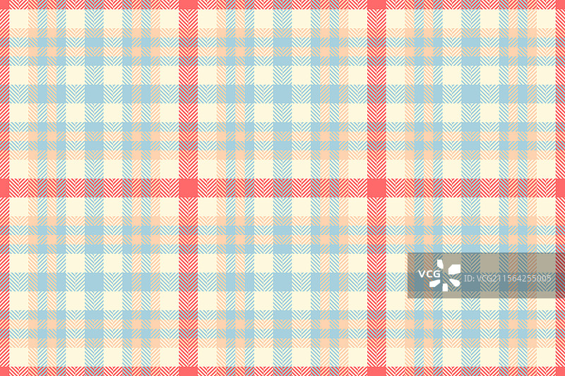 柔和的粉彩格子图案，散发着宁静的桃色光芒图片素材