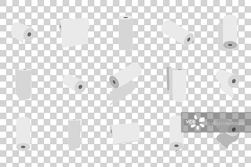 各种姿势的纸卷集合图片素材