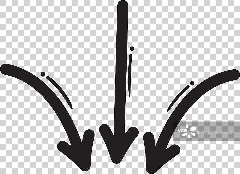 抽象的线条箭头扭曲艺术运动图片素材