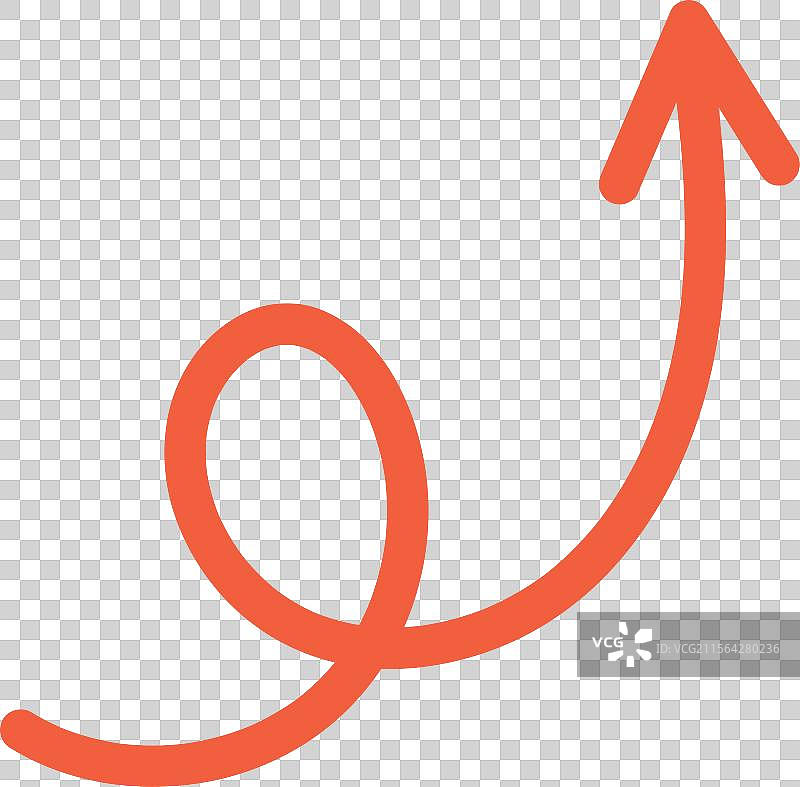 抽象的线条箭头上升艺术运动素描图片素材