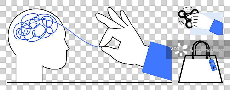 探索心理健康与压力缓解图片素材