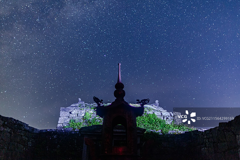 武功山星空图片素材
