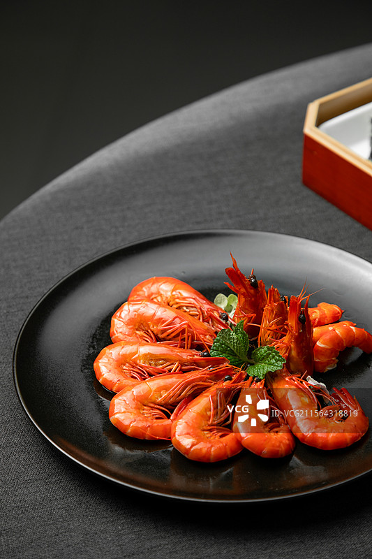 花雕醉虾花雕虾醉虾酒香虾大虾基围虾浙菜绍兴菜美食本帮菜图片素材
