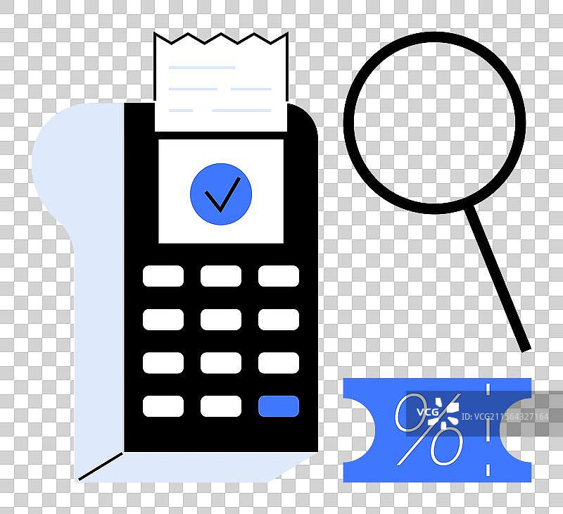 在线支付网关与收据放大功能图片素材