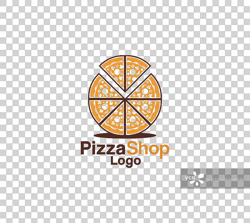 比萨店标志设计图片素材