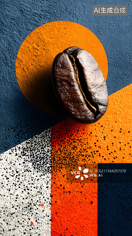 【AI数字艺术】咖啡豆 背景图片素材