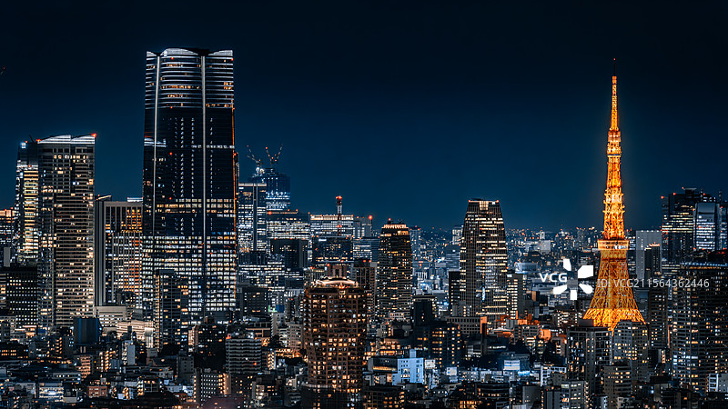 日本东京 东京塔图片素材