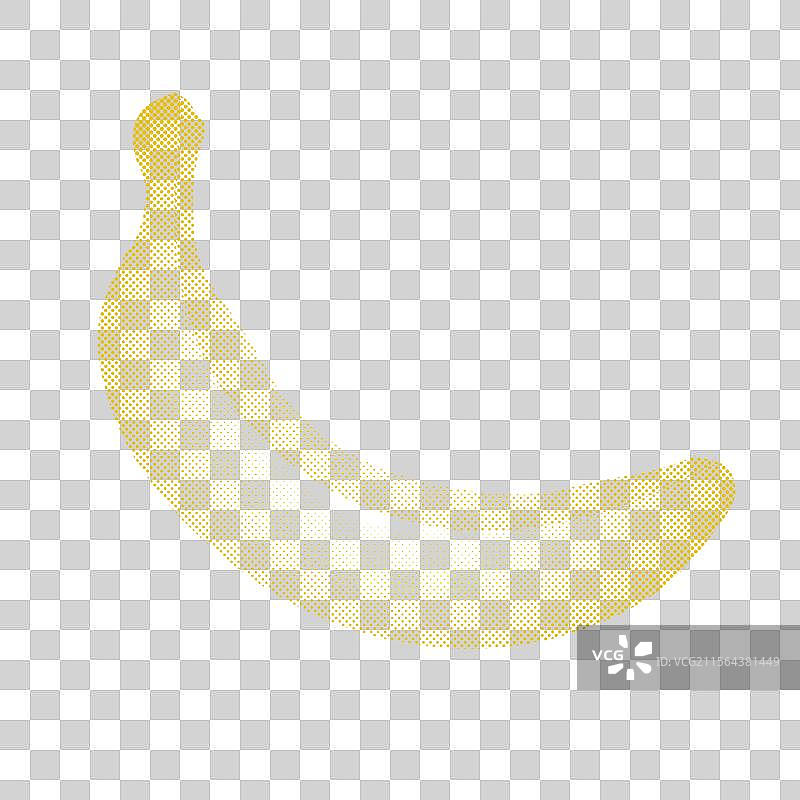 像素艺术中的香蕉图片素材