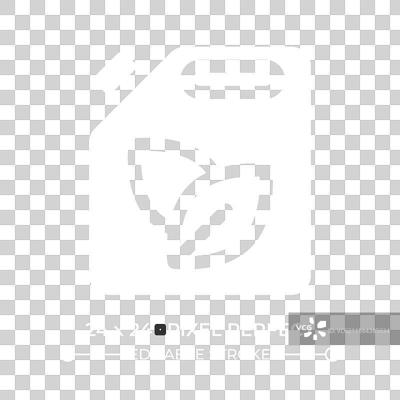 生物燃料图标，黑色背景下的独立图形图片素材