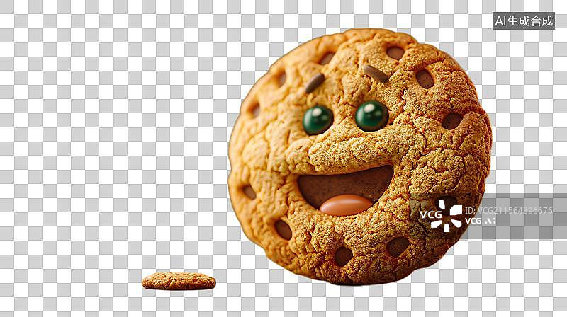 【AI数字艺术】快乐的巧克力饼干图片素材