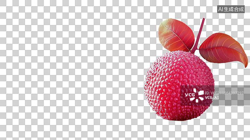 【AI数字艺术】新鲜红荔枝特写 饱满多汁的荔枝图片素材