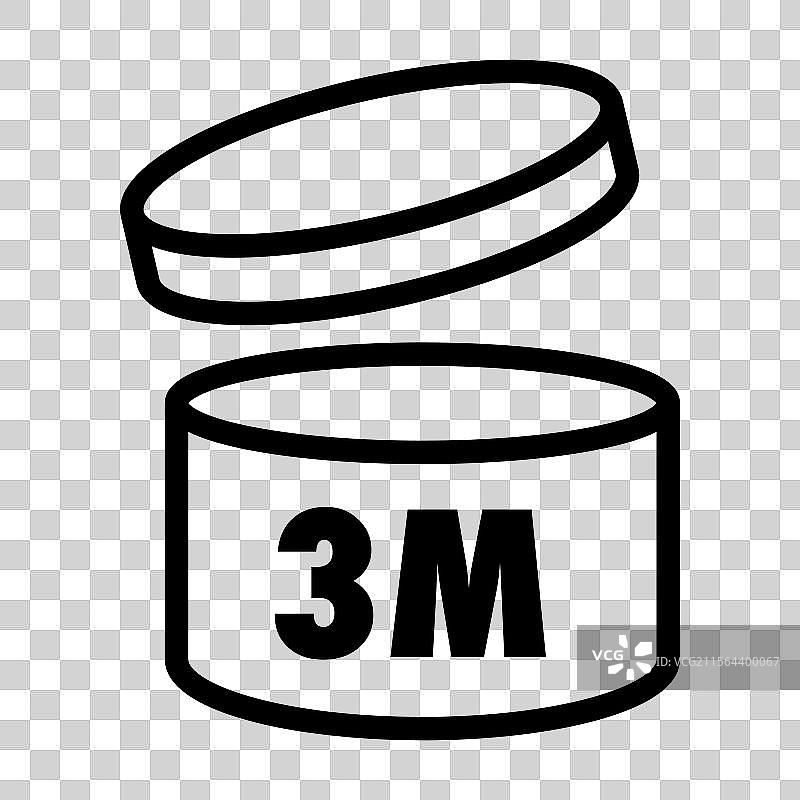 pao符号 3米黑色线条颜色图片素材