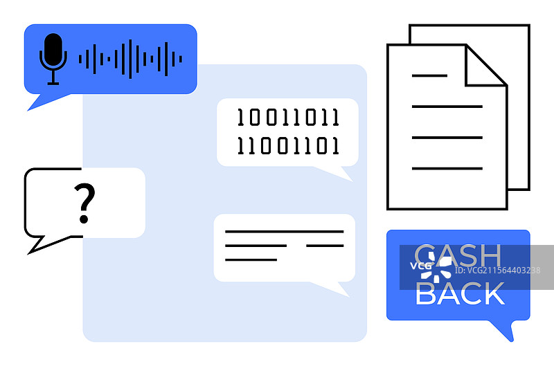 金融沟通与数据传输图片素材