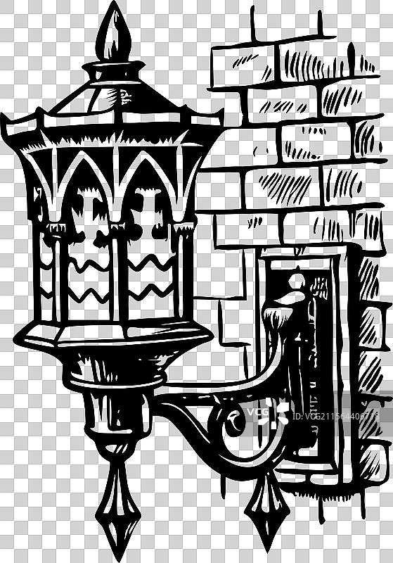 复古的壁灯图片素材