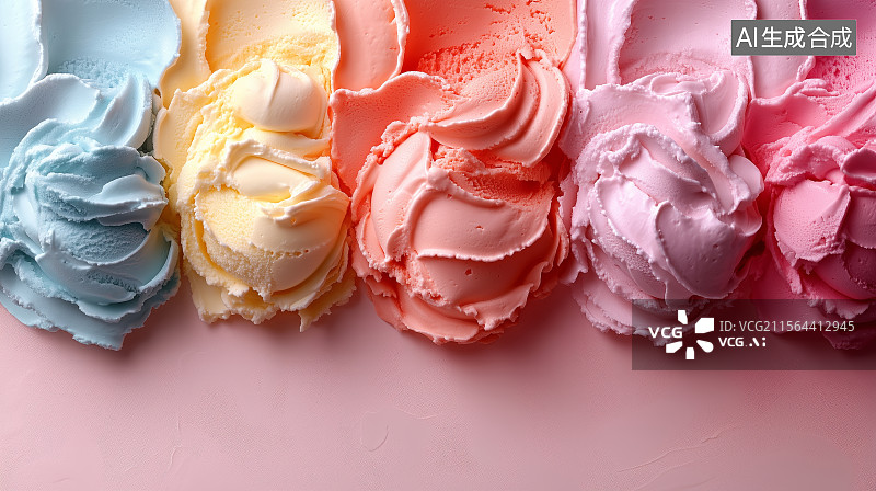 【AI数字艺术】冰淇淋雪糕甜筒图片素材