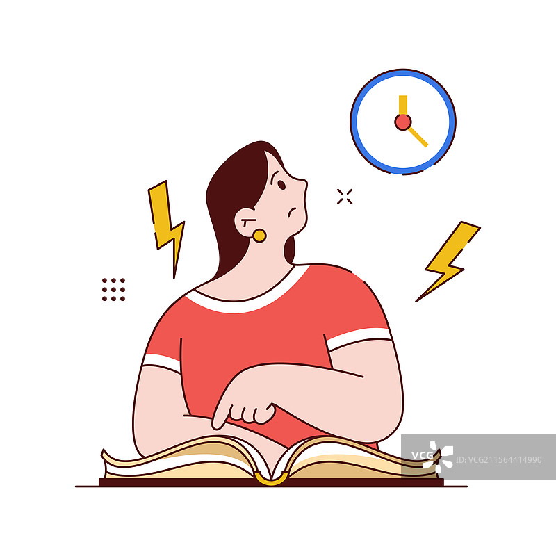 学生因考试结束而感到压力图片素材