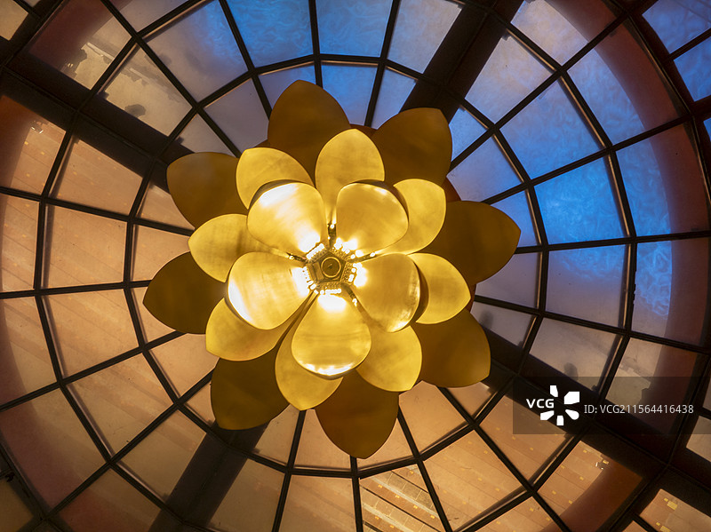 广西桂林市资源县资江灯谷景区夜景图片素材