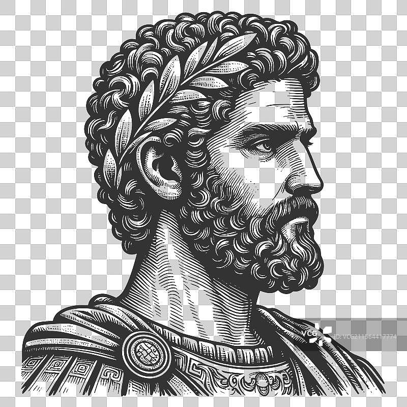 古罗马皇帝肖像图片素材