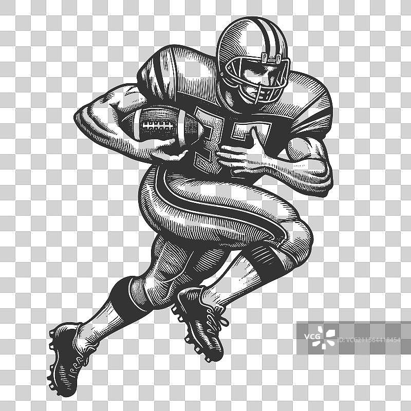 美式足球运动员图片素材