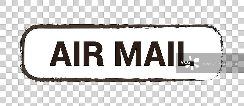 复古风格的磨损邮票与邮戳图片素材