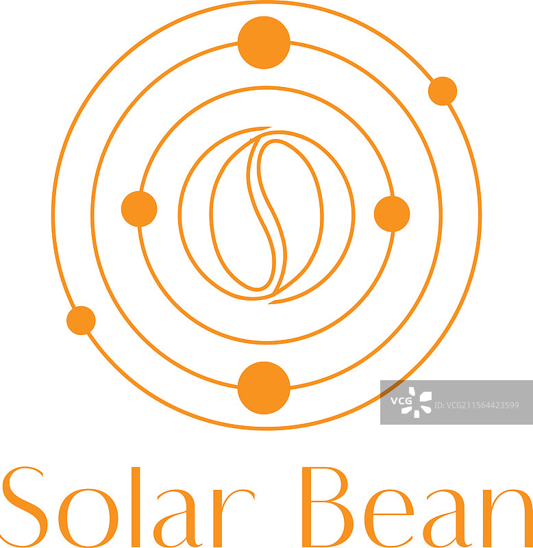 太阳豆咖啡标志图片素材