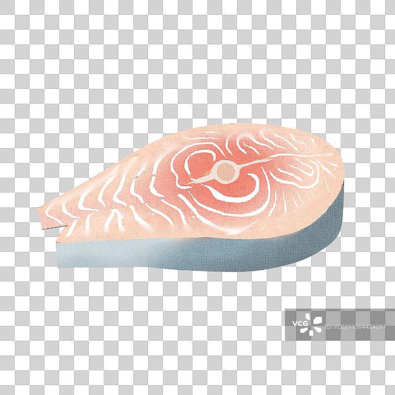 鱼肉卡通元素图片素材