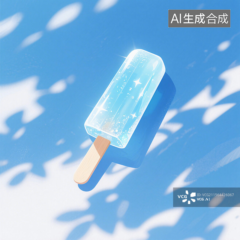 【AI数字艺术】夏日冰棍之光图片素材