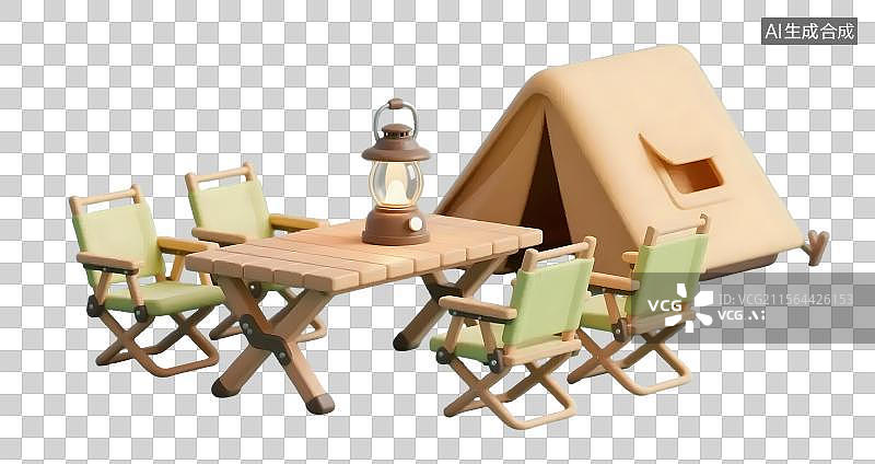 【AI数字艺术】户外露营休闲时光图片素材