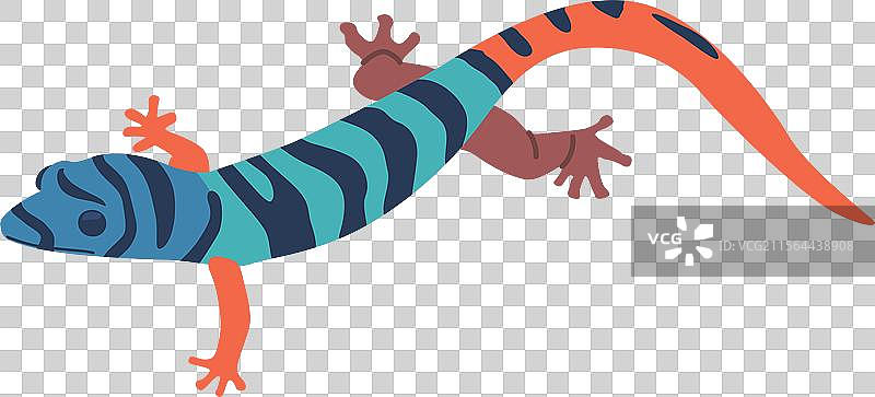 卡通热带壁虎图片素材