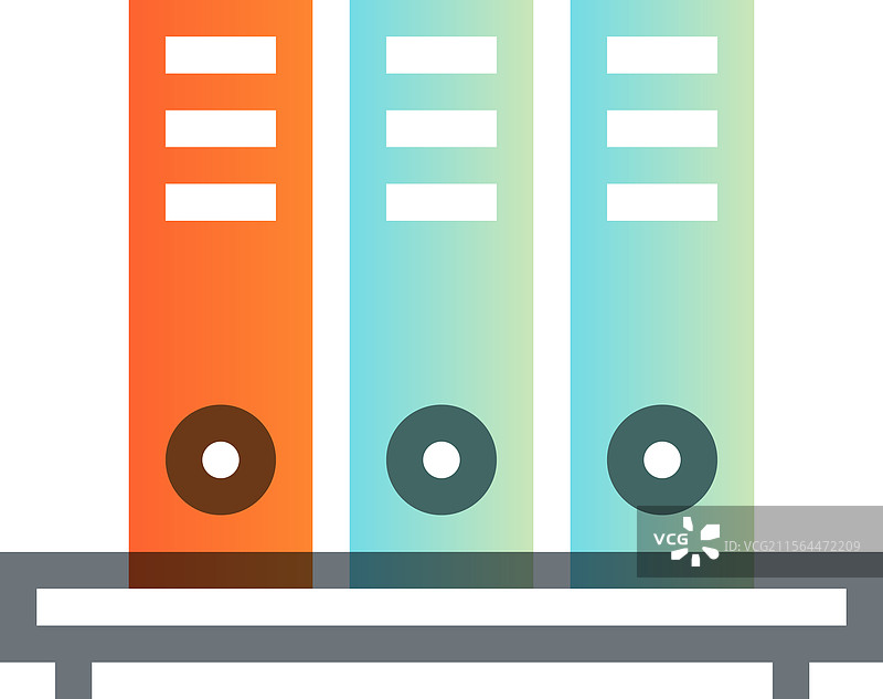 文件架扁平线条网页图标概念图片素材