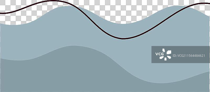 抽象蓝色渐变液态形状图标图片素材