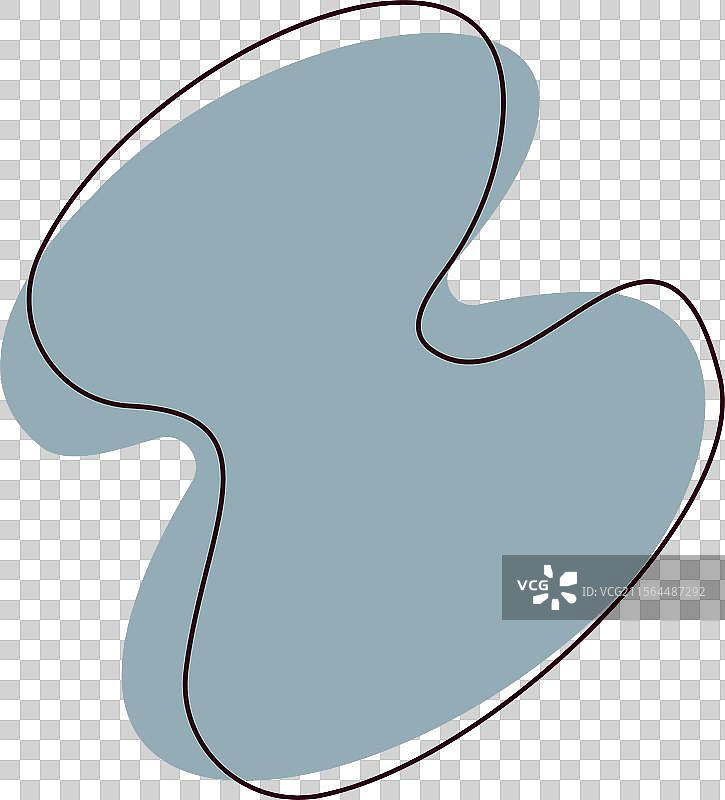 抽象灰色斑点形状图标图片素材