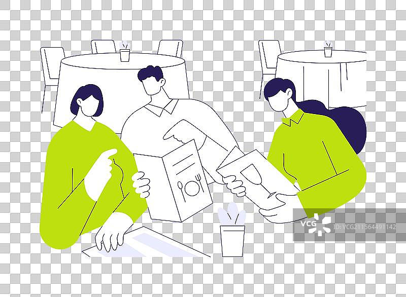 餐厅菜单抽象概念图片素材