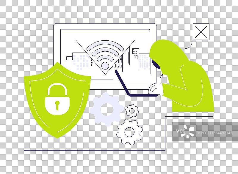 密钥管理抽象概念图片素材