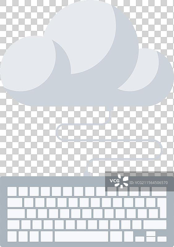 云计算扁平化网页图标图片素材