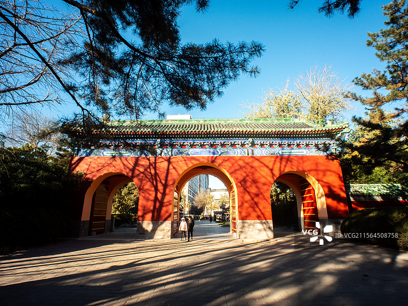 日坛公园古建筑图片素材