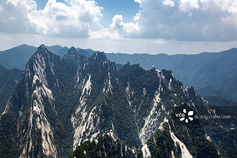 中国陕西渭南华山风景名胜区自然风光图片素材
