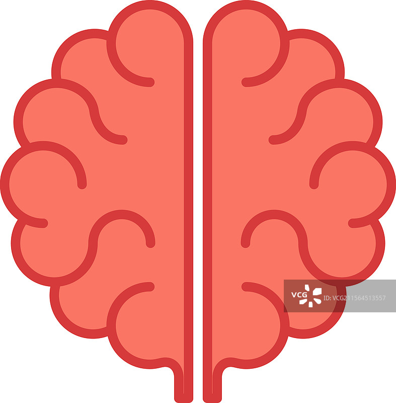brain flat web icon concept图片素材