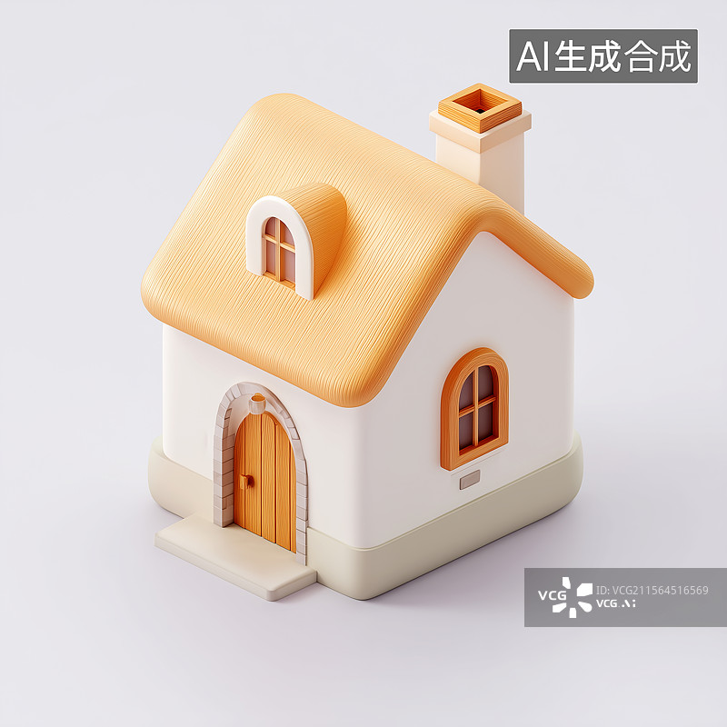 【AI数字艺术】房子图标图片素材