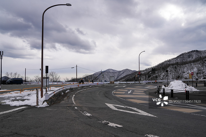 日本 日光 明智平观景台 男体山图片素材