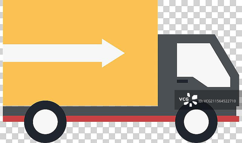 送货扁平化网页图标概念图片素材