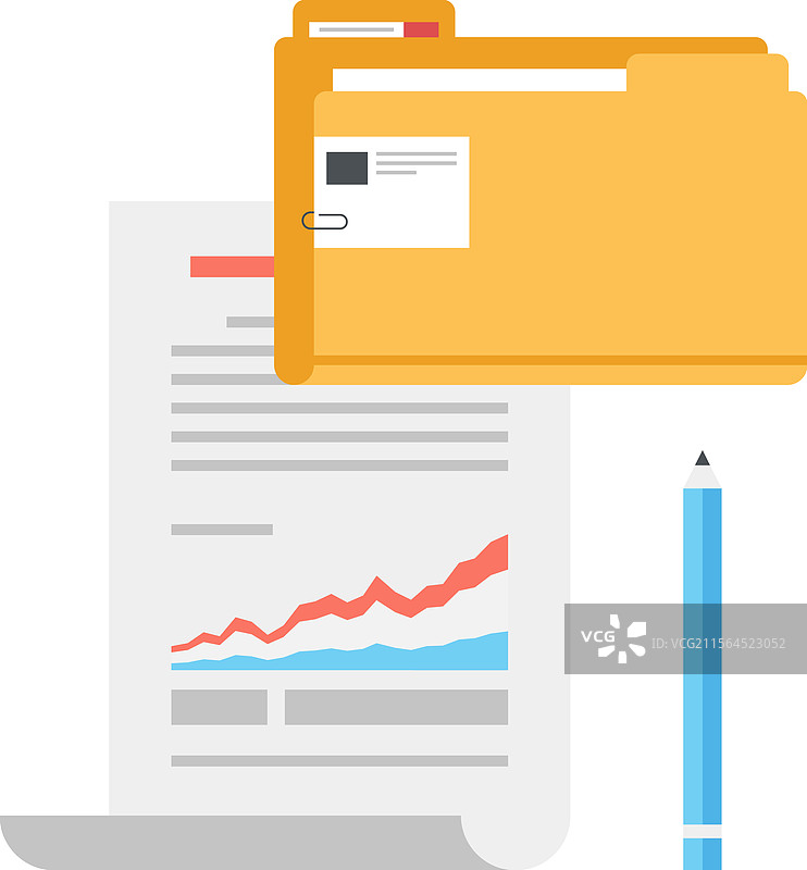 文档扁平化网页图标概念图片素材