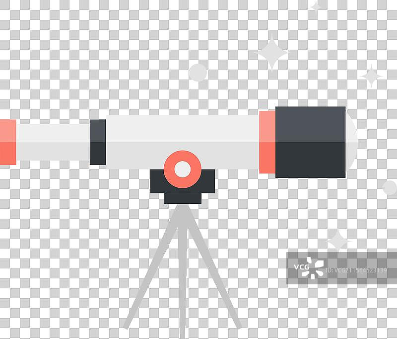 天文学扁平化网页图标概念图片素材