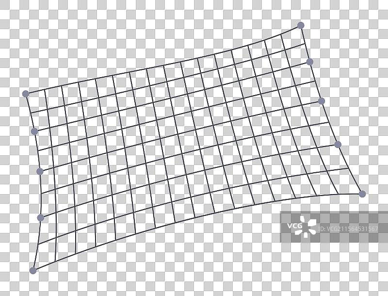 鱼网图标，独立的鱼网和捕鱼器具图片素材