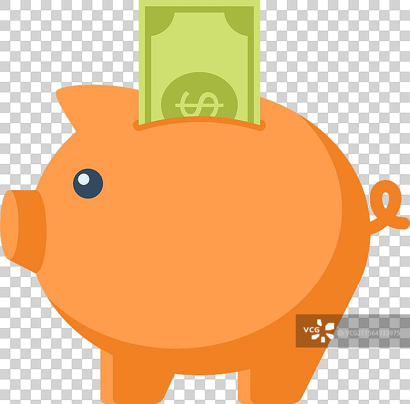 储蓄扁平网页图标概念图片素材